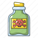 beware, bottle, can, cartoon, logo, object, poison