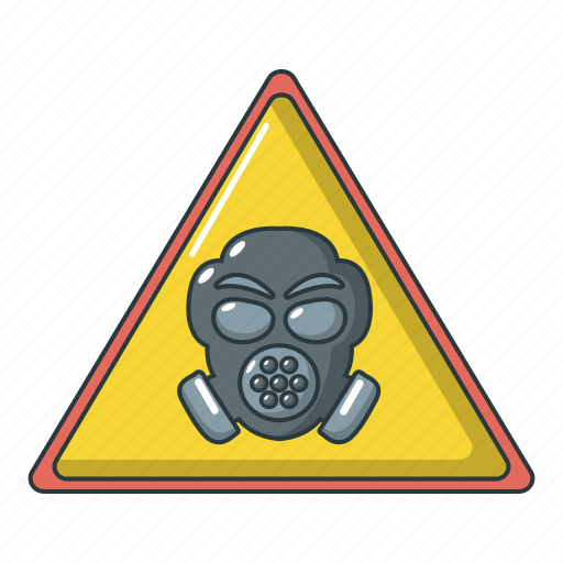 Cartoon, chemical, gas, logo, mask, object, yellow icon - Download on Iconfinder