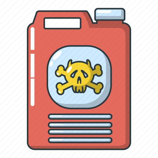 Canister, cartoon, chemical, gallon, logo, object, red icon - Download on Iconfinder