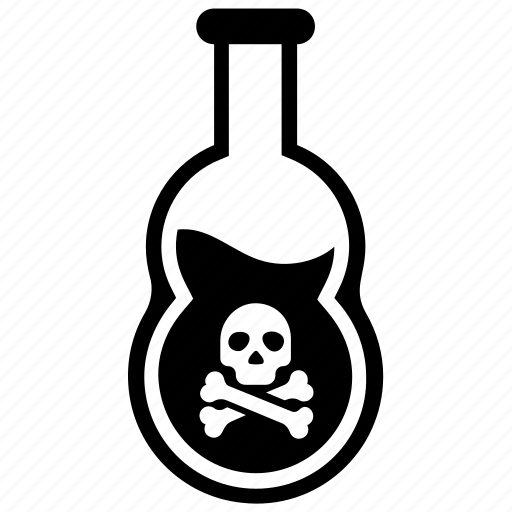 Chemical bottle, chemical flask, poison bottle, poison jar, toxic icon - Download on Iconfinder