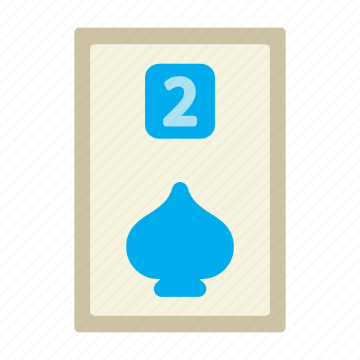 Two of spades, poker card, poker, card game, playing cards, gambling, game icon - Download on Iconfinder