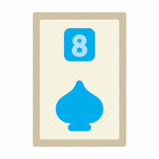 Eight of spades, poker card, poker, card game, playing cards, gambling, game icon - Download on Iconfinder