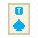 ten of spades, poker card, poker, card game, playing cards, gambling, game, gaming