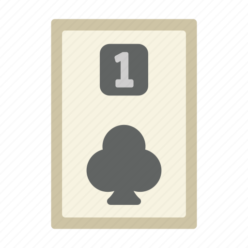 Ace of clubs, poker card, poker, card game, playing cards, gambling, game icon - Download on Iconfinder