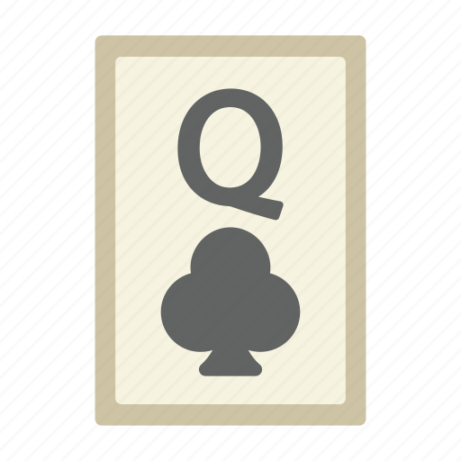Queen of clubs, poker card, poker, card game, playing cards, gambling, game icon - Download on Iconfinder