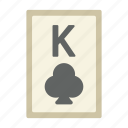 king of clubs, poker card, poker, card game, playing cards, gambling, game, gaming