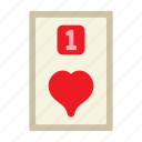ace of hearts, poker card, poker, card game, playing cards, gambling, game, gaming