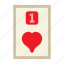 ace of hearts, poker card, poker, card game, playing cards, gambling, game, gaming 
