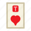 ten of hearts, poker card, poker, card game, playing cards, gambling, game, gaming 