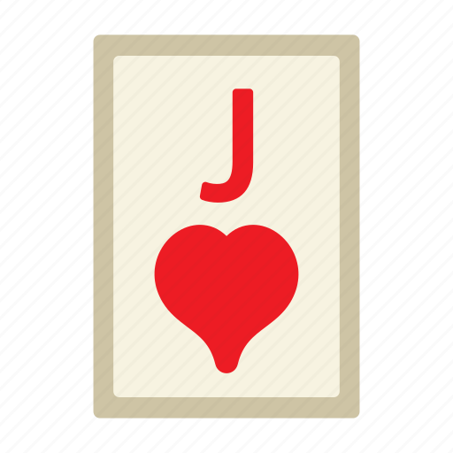 Jack of hearts, poker card, poker, card game, playing cards, gambling, game icon - Download on Iconfinder