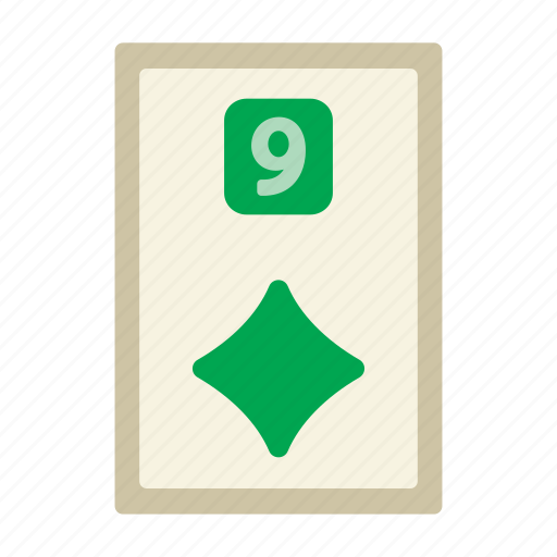 Nine of diamonds, poker card, poker, card game, playing cards, gambling, game icon - Download on Iconfinder