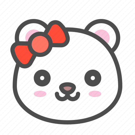 Arctic, avatar, bear, cute, face, polar, smile icon - Download on Iconfinder