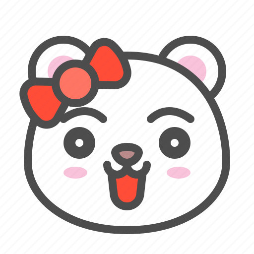 Arctic, avatar, bear, cute, face, polar, smile icon - Download on Iconfinder