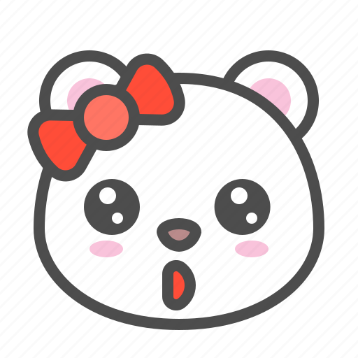 Arctic, avatar, bear, cute, face, polar, surprised icon - Download on Iconfinder