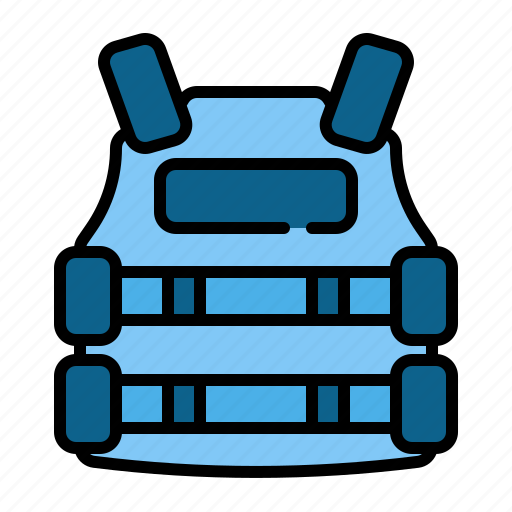 Bulletproof, police, vest, uniform, crime, guard icon - Download on Iconfinder
