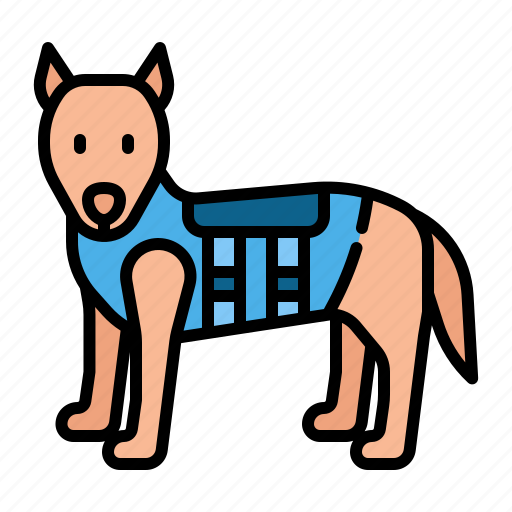 Police, dog, security, sniffing, guard icon - Download on Iconfinder