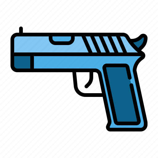 Gun, pistol, trigger, handgun, weapon, war, army icon - Download on Iconfinder