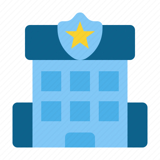 Police, station, building, office icon - Download on Iconfinder