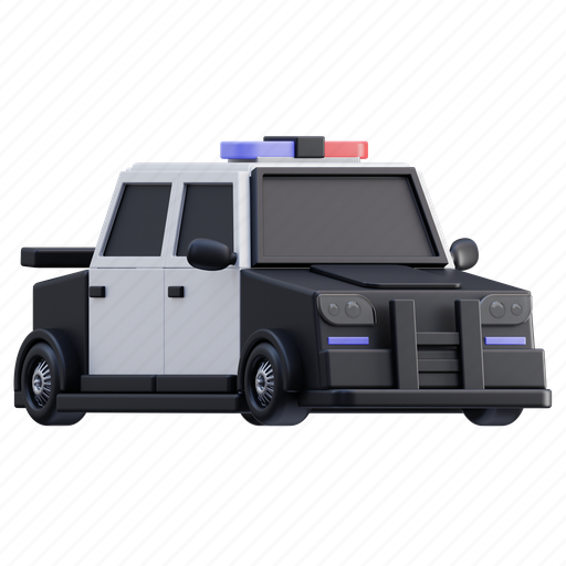 Police, car, security, crime, automobile, officer, vehicle 3D illustration - Download on Iconfinder