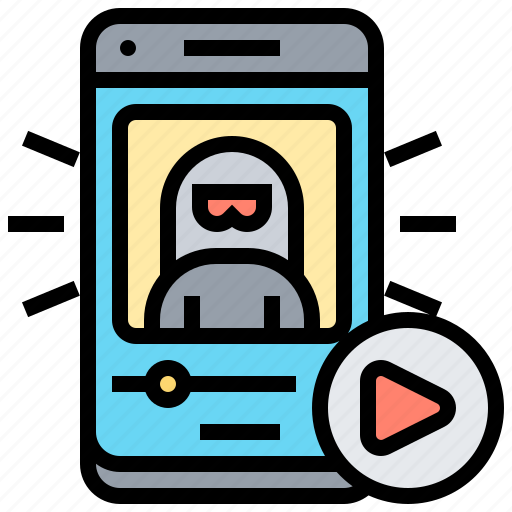 Evidence, media, phone, recorder, video icon - Download on Iconfinder