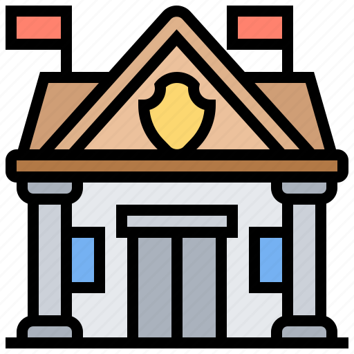 Building, government, office, police, station icon - Download on Iconfinder