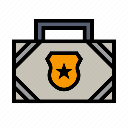 Bag, cop, enforcement, justice, law, police icon - Download on Iconfinder