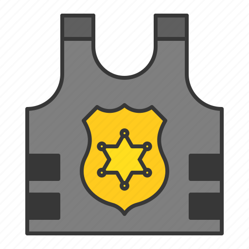 Armor, plate vest, police, policeman, protection icon - Download on Iconfinder