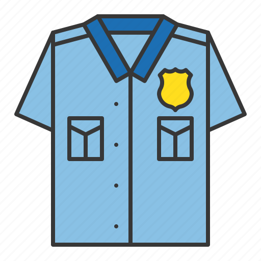 Police, police officer shirt, police top, policeman, shirt icon - Download on Iconfinder