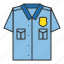 police, police officer shirt, police top, policeman, shirt 