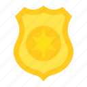 badge, emblem, police, police badge