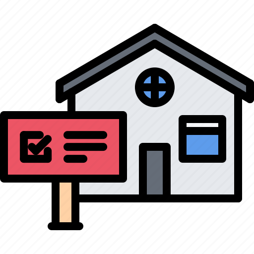 House, placard, politics, sign, vote, voter, voting icon - Download on Iconfinder