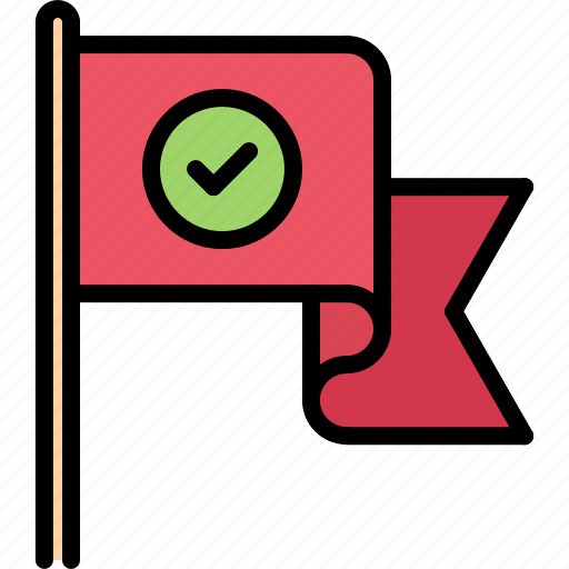 Check, flag, politics, vote, voter, voting icon - Download on Iconfinder