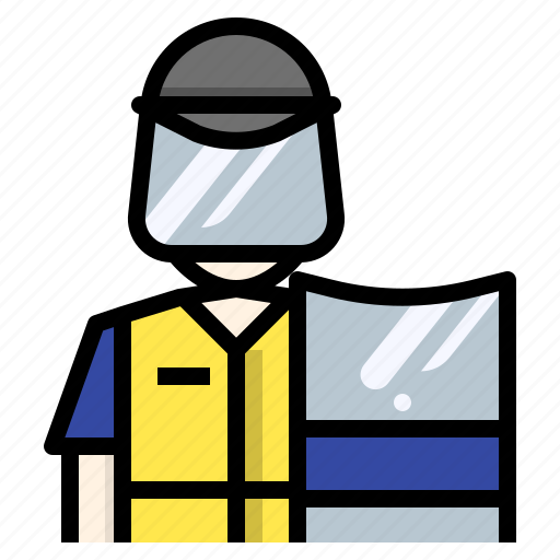 Avatar, guard, police, politie, protect, protest icon - Download on Iconfinder