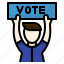 avatar, campaing, candidate, election, protest, vote 