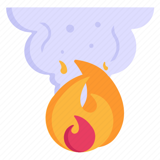 Smoke fire, air pollution, fire, smoke, pollution icon - Download on Iconfinder