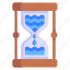 time flows, hourglass water, sandglass, timer, water dripping 