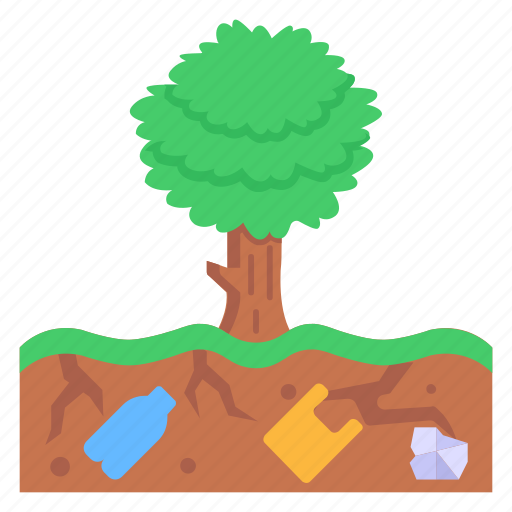 Landfill, soil pollution, land pollution, contaminated land, contaminated soil icon - Download on Iconfinder