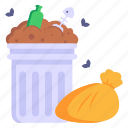 trash, bin, garbage, rubbish, filth