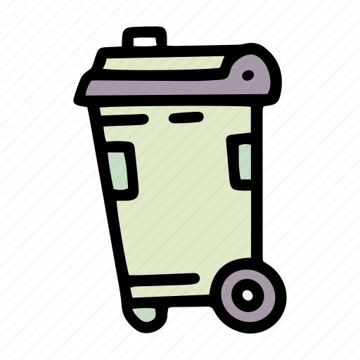 Pollution, garbage, bin, trash, container, waste, can icon - Download on Iconfinder