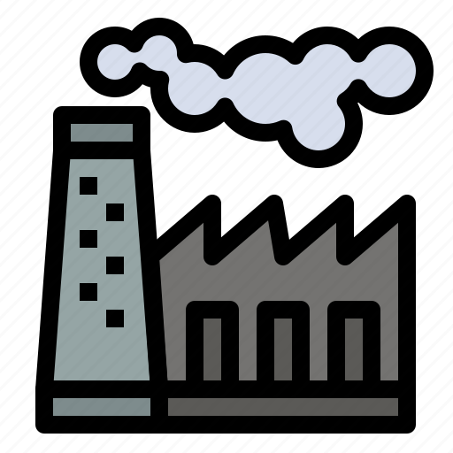 Factory, pollution, production, smoke icon - Download on Iconfinder