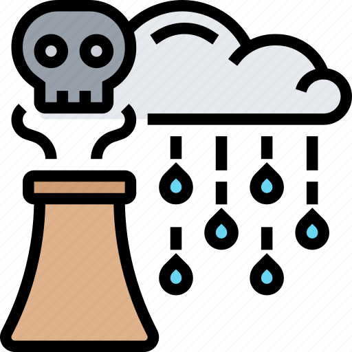 Rain, acid, toxic, contamination, industrial icon - Download on Iconfinder