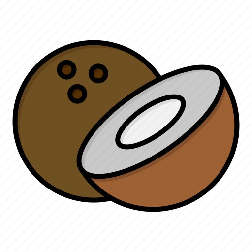 Coconut, food icon - Download on Iconfinder on Iconfinder