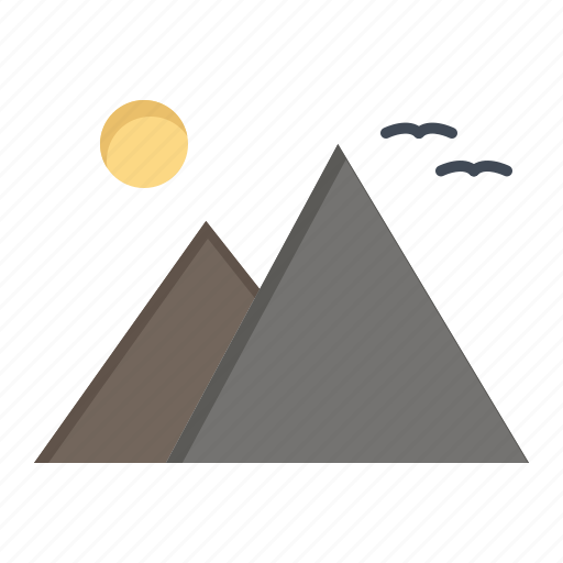 Egypt, giza, landmark, pyramid, sun icon - Download on Iconfinder