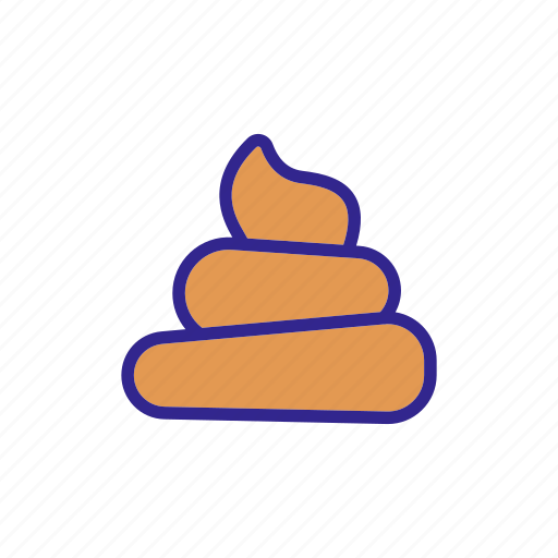 Excrement, outline, pile, poop, pyramid, shit, smell icon - Download on Iconfinder