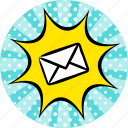 popart, inbox, mail, envelope, email, letter, message