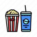 popcorn, soda, drink, corn, pop, cinema