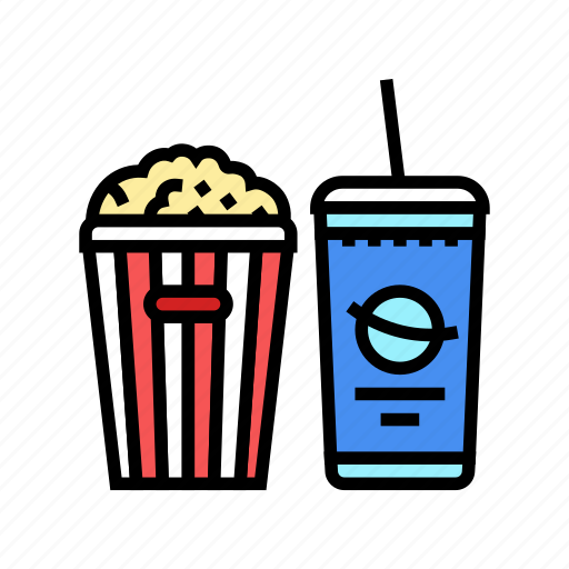 Popcorn, soda, drink, corn, pop, cinema icon - Download on Iconfinder