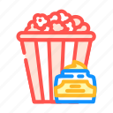caramel, popcorn, food, snack, cinema, movie