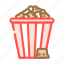 chocolate, popcorn, food, snack, cinema, movie 