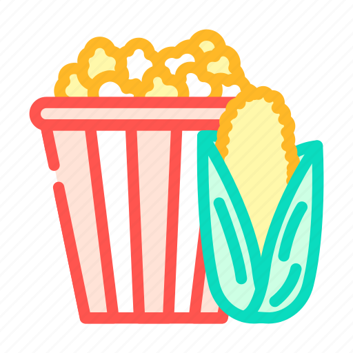 Popcorn, corn, yellow, food, snack, cinema icon - Download on Iconfinder
